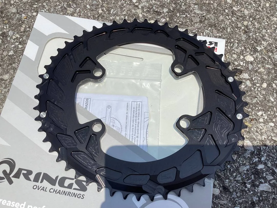 Rotor Q-Ring ALDHU 12/11s 53T Outer / Shimano 110x4Arm (free pos w.m)