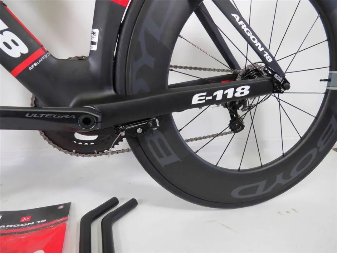 2014 Argon 18 E-118 TT Tri Carbon Bicycle Shimano Medium