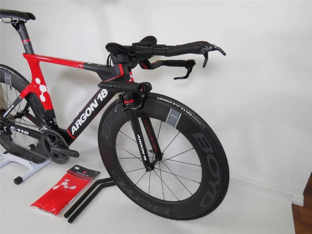 2014 Argon 18 E-118 TT Tri Carbon Bicycle Shimano Medium