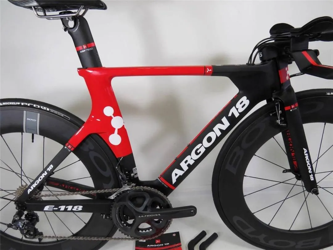 2014 Argon 18 E-118 TT Tri Carbon Bicycle Shimano Medium