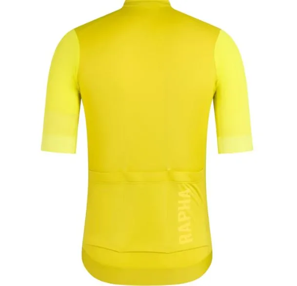 RAPHA MEN'S PRO TEAM TRAINING JERSEY - GECKO YELLOW / CHARTREUSE AUTHENTIC