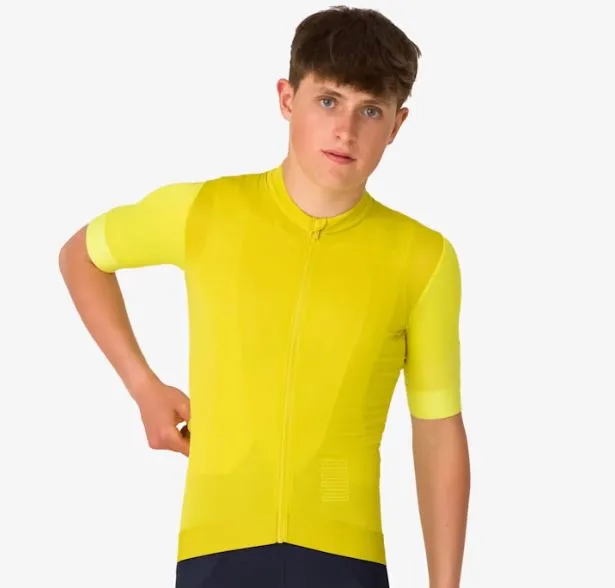 RAPHA MEN'S PRO TEAM TRAINING JERSEY - GECKO YELLOW / CHARTREUSE AUTHENTIC