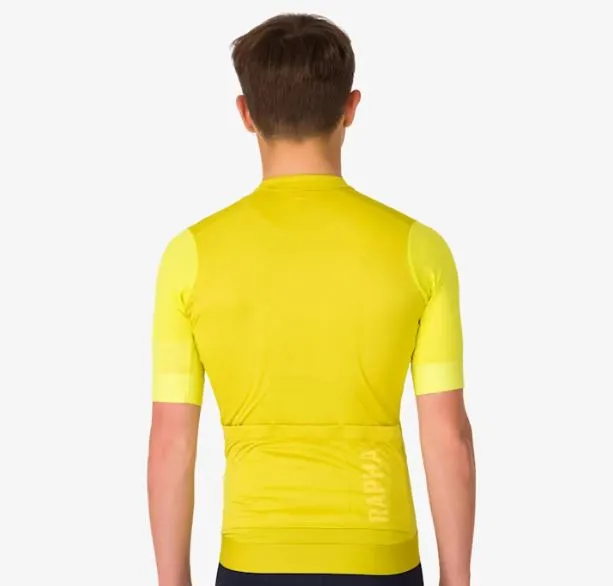 RAPHA MEN'S PRO TEAM TRAINING JERSEY - GECKO YELLOW / CHARTREUSE AUTHENTIC