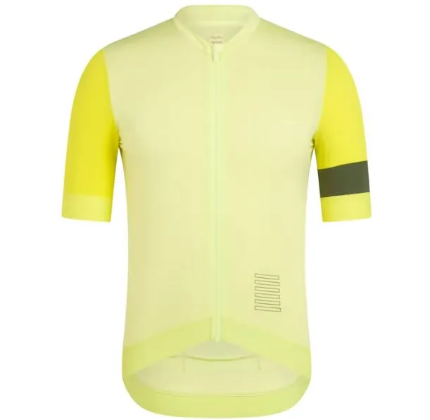 RAPHA MEN'S PRO TEAM TRAINING JERSEY - LIME GREEN / CHARTREUSE AUTHENTIC