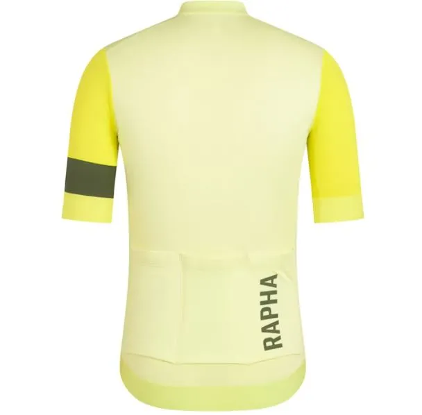 RAPHA MEN'S PRO TEAM TRAINING JERSEY - LIME GREEN / CHARTREUSE AUTHENTIC