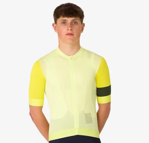 RAPHA MEN'S PRO TEAM TRAINING JERSEY - LIME GREEN / CHARTREUSE AUTHENTIC