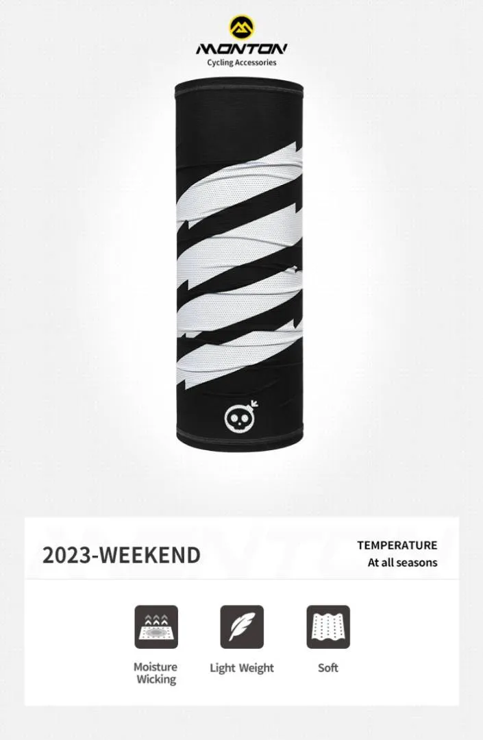 SKULL MONTON MULTIFUNCTIONAL HEADWEAR WEEKEND III BLACK