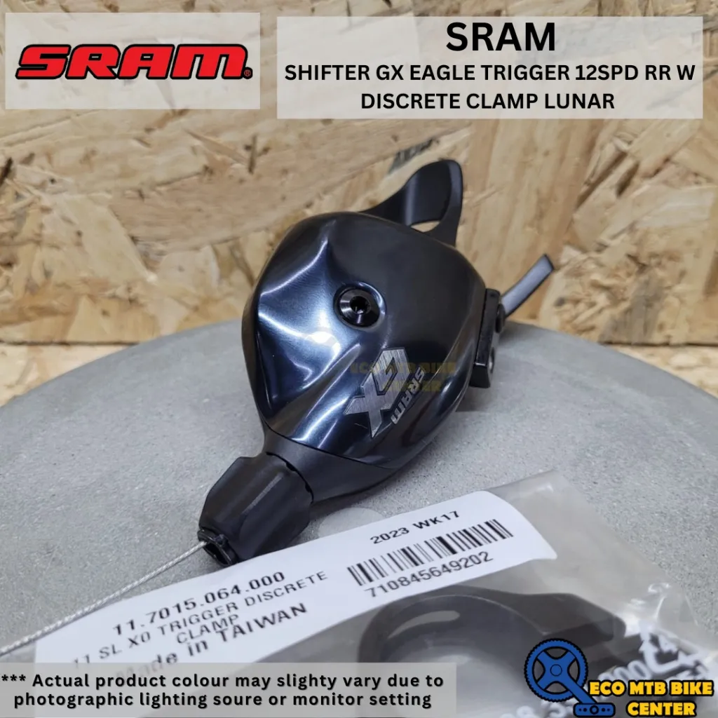 SRAM GX Eagle Trigger Shifter - Rear, 12-Speed, Discrete Clamp, Lunar