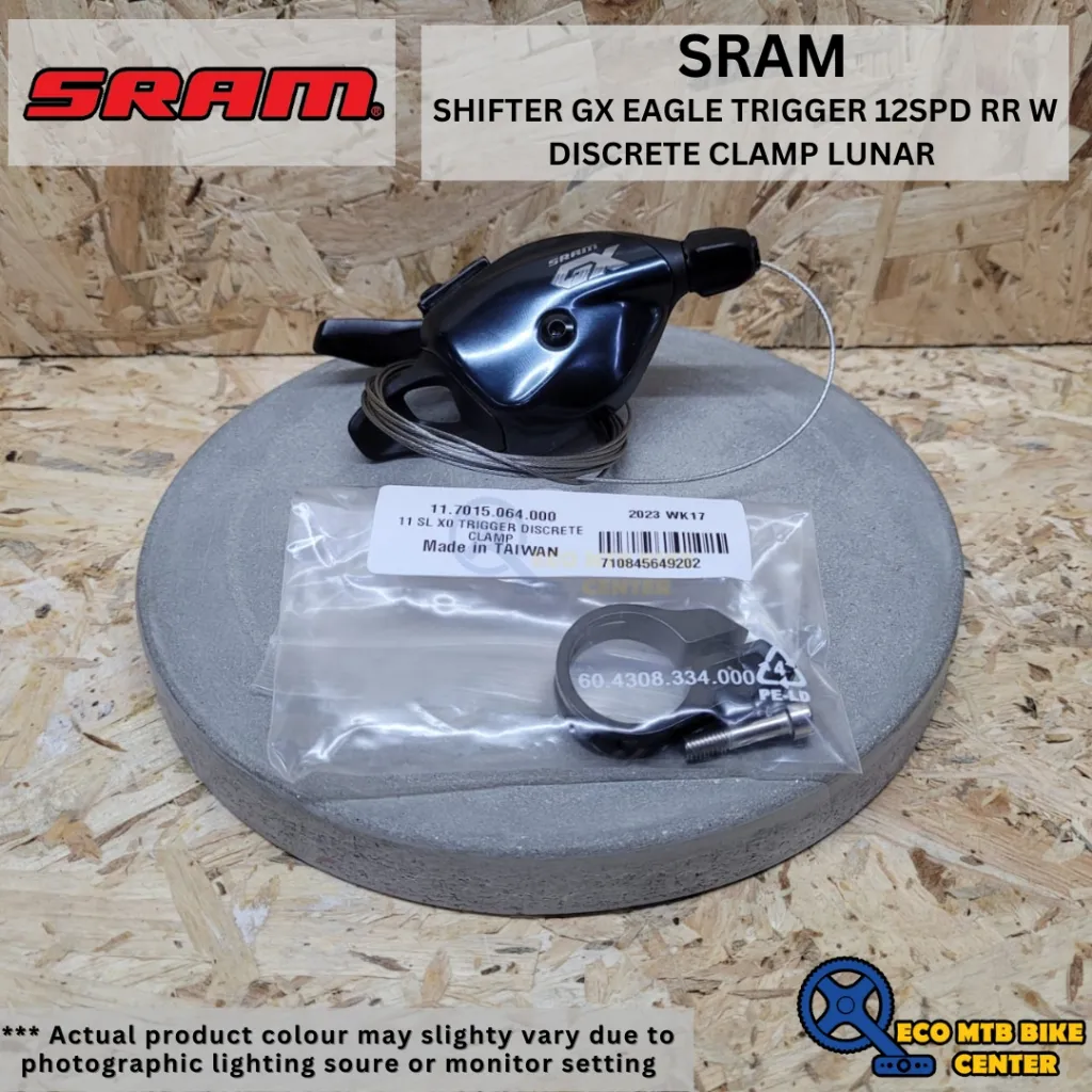 SRAM GX Eagle Trigger Shifter - Rear, 12-Speed, Discrete Clamp, Lunar