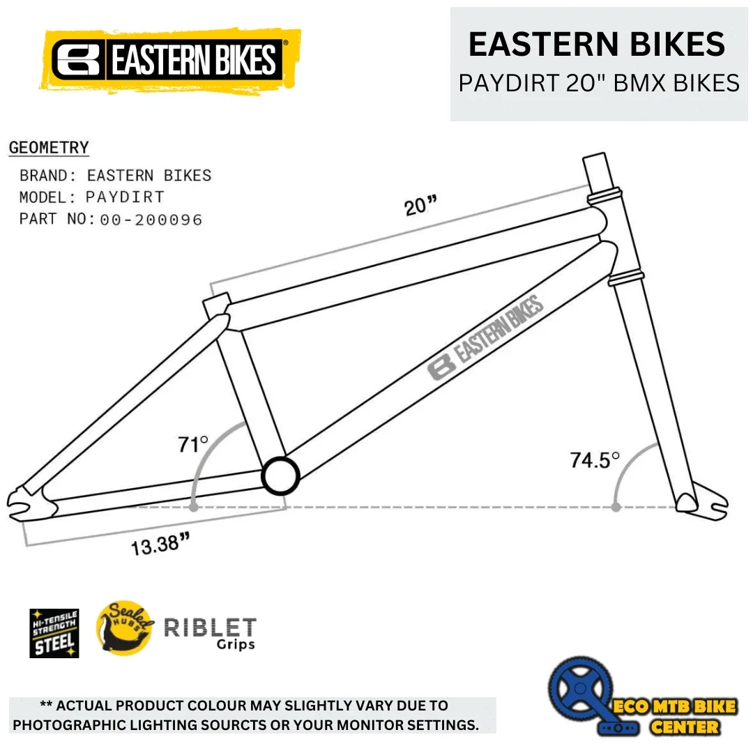 EASTERN BIKES PAYDIRT 20" BMX BIKES