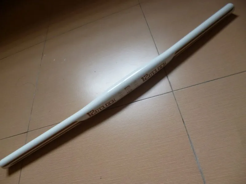 12o'clock X1 White Flat Scandium bar 600mm - 124 grams Only