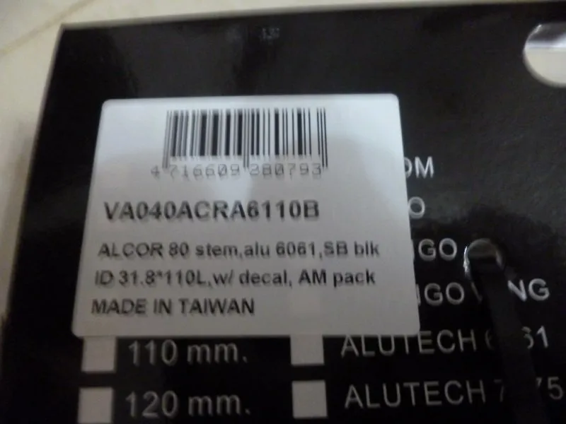 ITM Alcor80 Stem 100mm/110mm