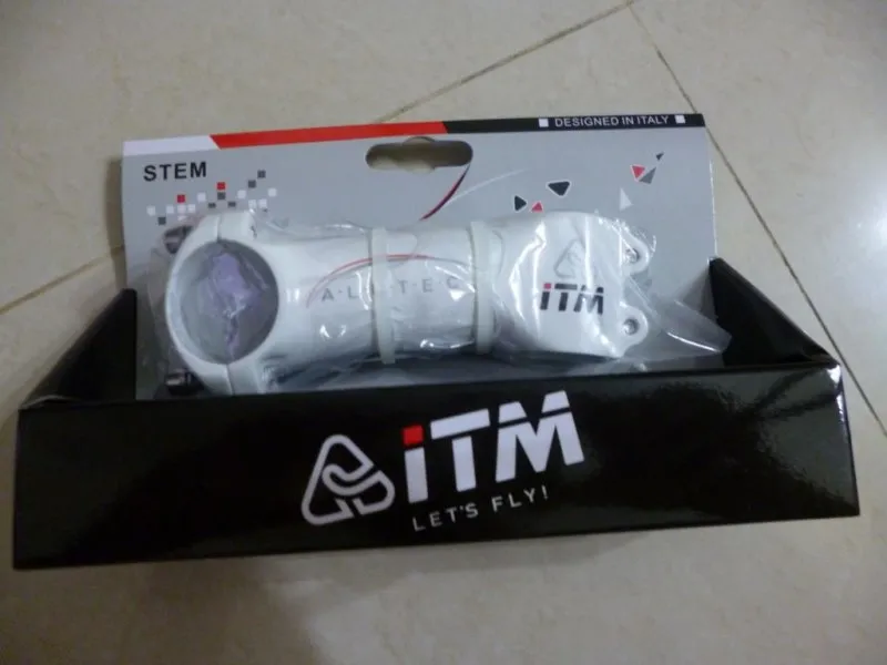 ITM Alutech White Stem 90/100mm - AL7075 Alloy - Last unit clearance rm199