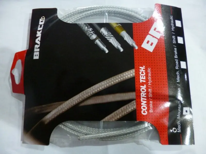 BRAKCO MEchanical Brake Silver HOusing - Yarn Braided