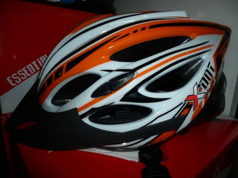 Clearance Sale !!! X-Dot CH003 Orange In-Mould Helmet