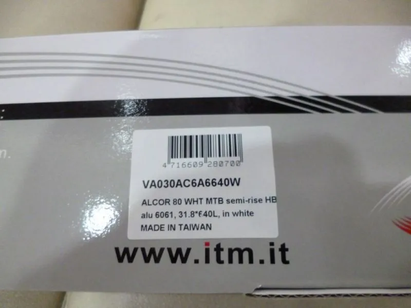 ITM 640mm Alcor 80 White Series Riser Bar - Original