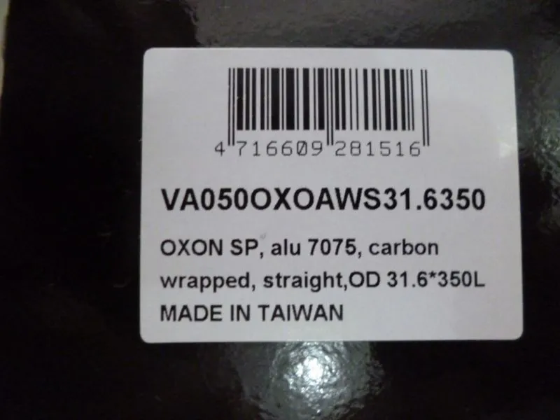 ITM Oxon 31.6x350 Seatpost - Original with Warranty Card