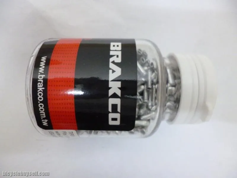 BRAKCO Cable End Tip - Silver - 600pcs/bottle