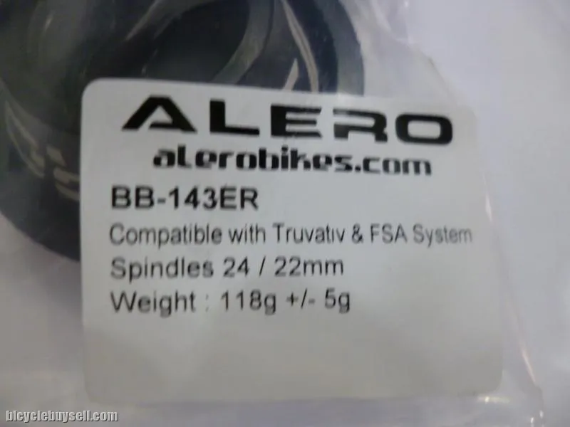 Alero BB143ER for Preesit BB30 to Standard SRAM GXP crankset use