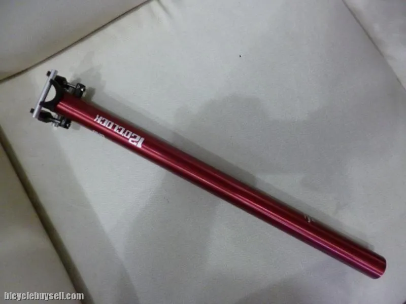 12o'clock 27.2x410mm 100% CNC Seatpost - Superlight with CNC Titanium Bolts - Red
