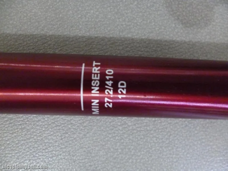 12o'clock 27.2x410mm 100% CNC Seatpost - Superlight with CNC Titanium Bolts - Red