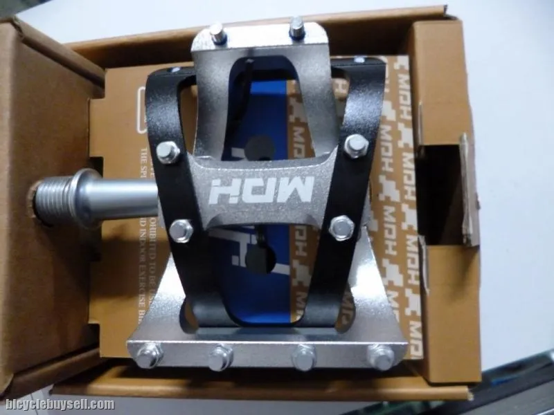 MDH PVB01 - Silver/Black - 100% CNC with aluminium pins - Superlight Sealed Bearing Pedals