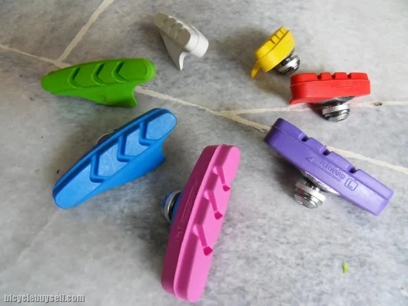 NEW HC Road Brake Shoes(2 Pairs) - Custom Colors to Personalize your Bike