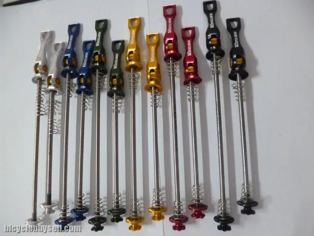 12o'clock Superlight Wheel Skewers - Highest 64 Grade Titanium CNC Machined Axle