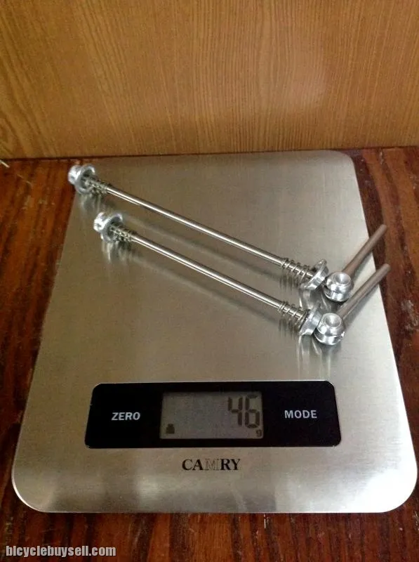 ASTER Titanium Silver Superlight Quick Release Skewers 45g/pair (FREE POSTAGE)