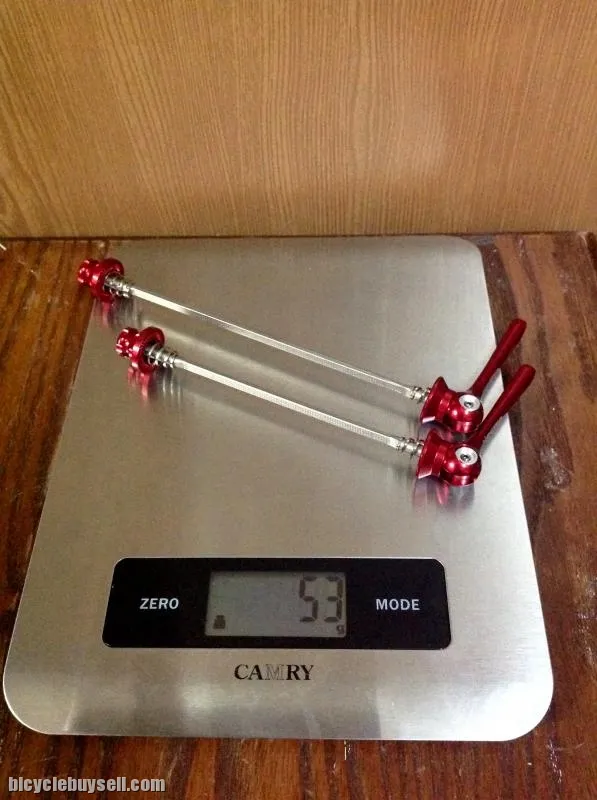 ASTER Superlight Red Quick Release Skewers 53g/pair (Made In Taiwan)