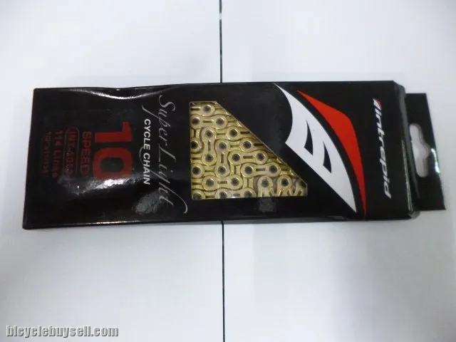Intrepid Superlight Gold Chain - 10speed - Superlight Hollow TEchnology with High Corrosion Resistan