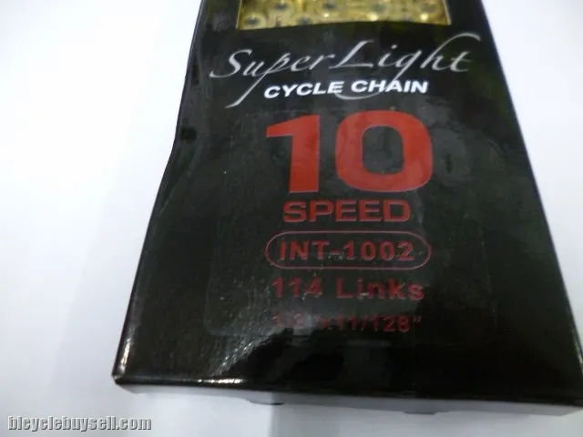 Intrepid Superlight Gold Chain - 10speed - Superlight Hollow TEchnology with High Corrosion Resistan