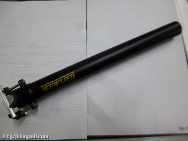 12oclock Black Edition Light Weight Seatpost 27.2/30.9/31.6x350mm Length - High Quality Scandium AL