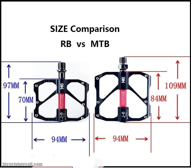 Huooge rb pedal platform sealed bearing light weight