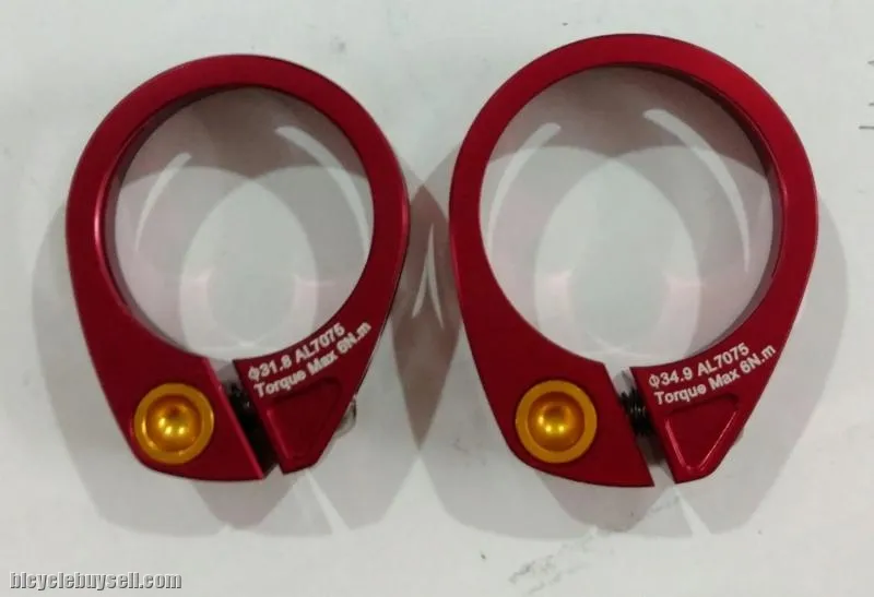 12o'clock AC Clamp 31.8/34.9mm Red Seatpost Clamp - Selling due to wrong size