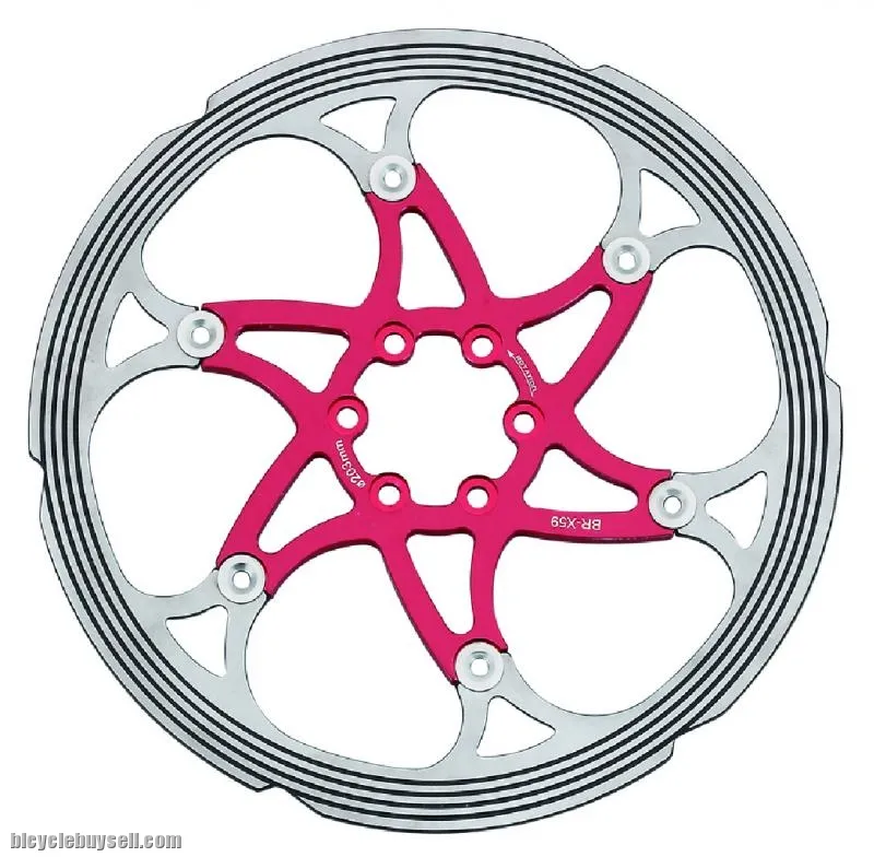 BRAKCO DR-10 PRO 160mm Red Floating Rotor - CLEARANCE SALE