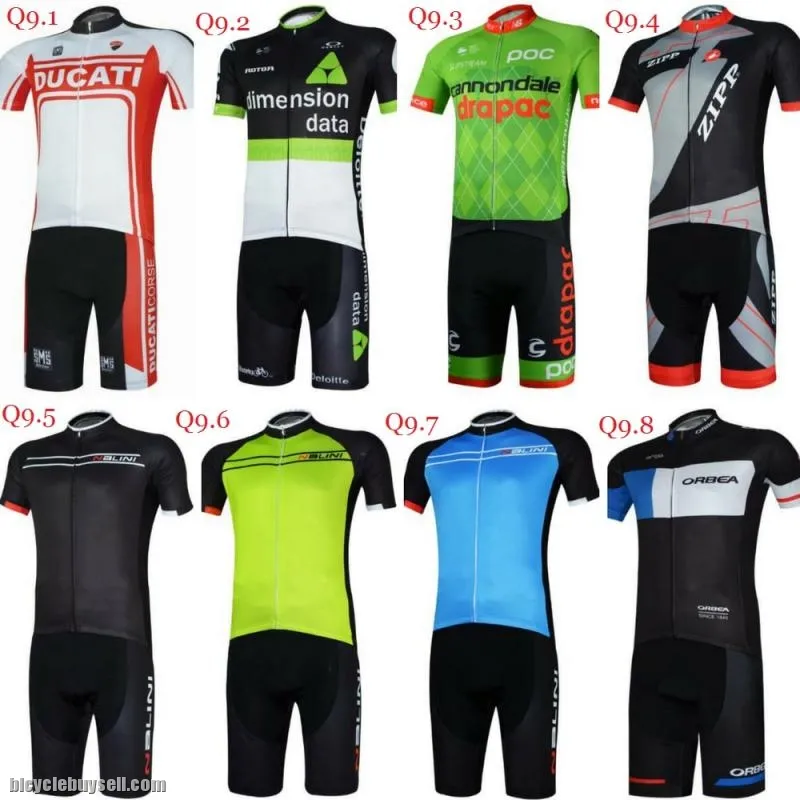 Team Short sleeve cycling jersey shorts padding bib Ducati dimension data nalini zipp orbea