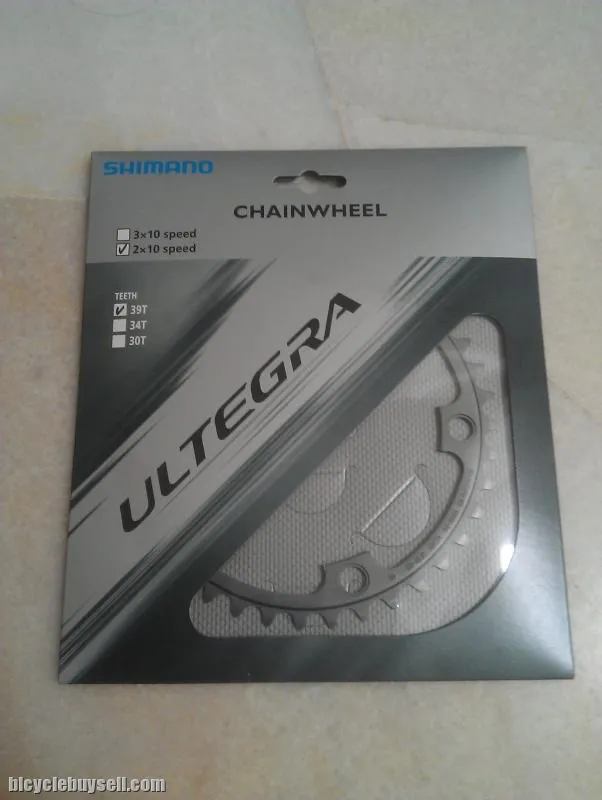 Shimano Ultegra 6700 Chainring 39T Silver - NEW