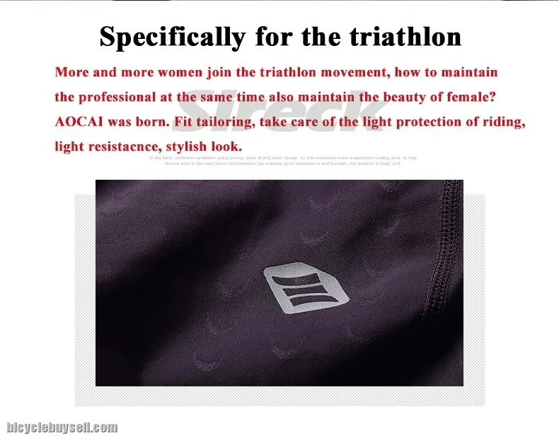 NEW ARRIVALS- SANTIC Women's Pro Triathlon One-piece Sleeve Cycling Jersey- READY STOCK