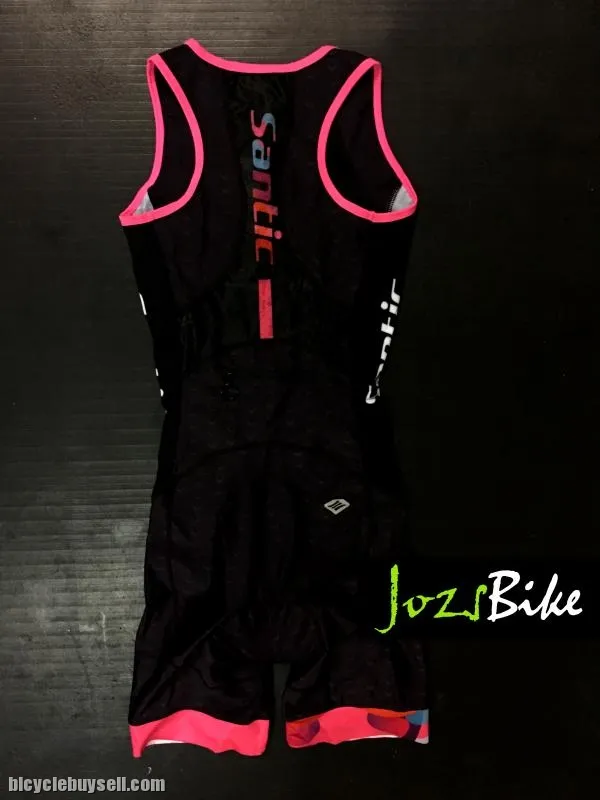 NEW ARRIVALS- SANTIC Women's Pro Triathlon One-piece Sleeve Cycling Jersey- READY STOCK