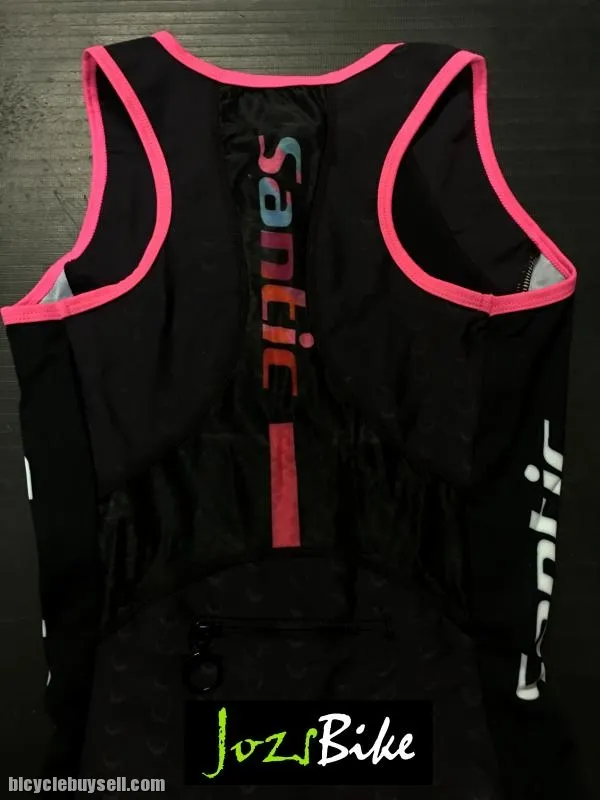 NEW ARRIVALS- SANTIC Women's Pro Triathlon One-piece Sleeve Cycling Jersey- READY STOCK