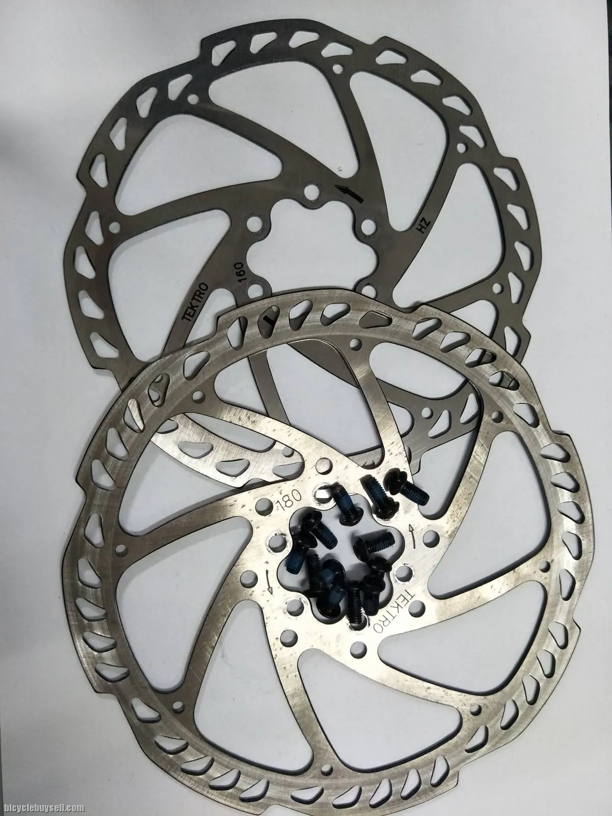 Tektro brand new rotor taken out from brand new display bike - 160+180mm