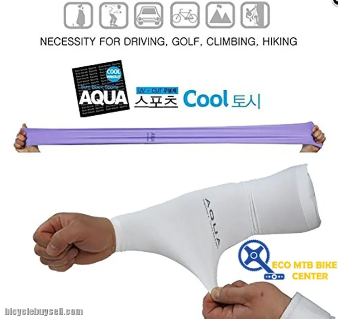 GAMSUNG Aqua.X Cool Wristlet Arm Sleeves Ice Skin + Sun Protective UV-Cut Wristlet