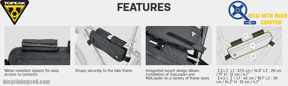 TOPEAK MIDLOADER 3L - Saddle Bag