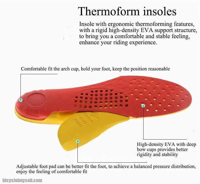 NEW YEAR SALE- SANTIC Alpha 1.0 Men Carbon Road Cycling Shoes - READY STOCK(Yellow)