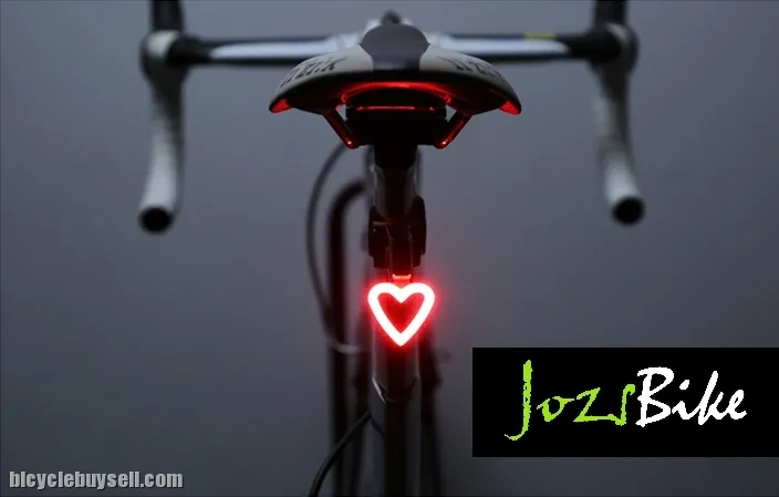 NEW ARRIVALS Creative HEART,CIRCLE,TRIANGLE Design USB LED Blinkers Bicycle Light