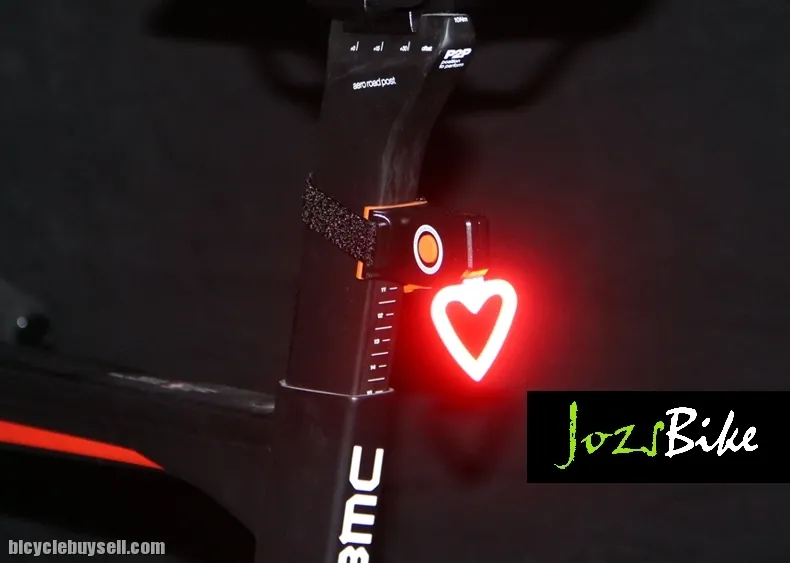 NEW ARRIVALS Creative HEART,CIRCLE,TRIANGLE Design USB LED Blinkers Bicycle Light