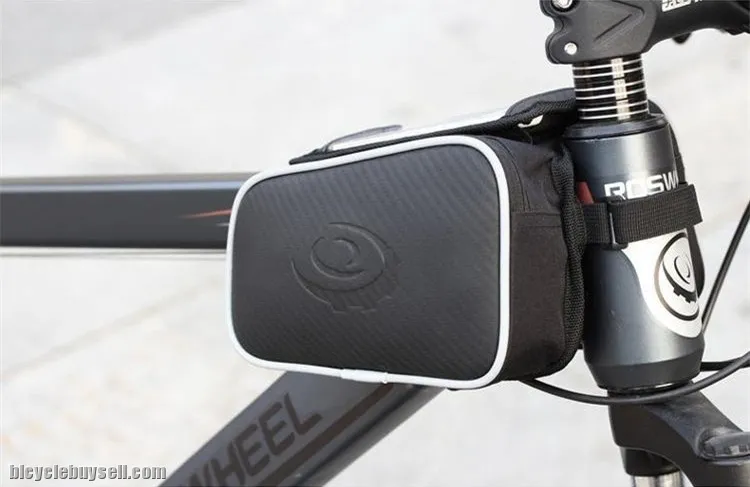 Roswheel (L Size) Bike Front Tube Bag With 5.5inch Phone bag