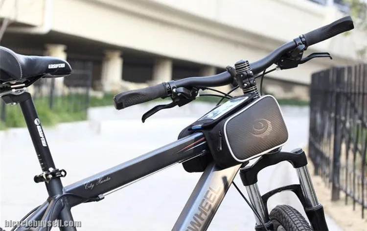 Roswheel (L Size) Bike Front Tube Bag With 5.5inch Phone bag