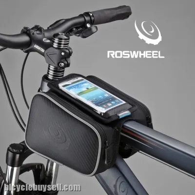 Roswheel (L Size) Bike Front Tube Bag With 5.5inch Phone bag